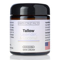 Santa Cruz Paleo Suet Tallow Moisturizer – Lavender & Coconut | Organic, Grass-Fed Skin Care (3.5 oz)