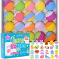 Santrela Bath Bombs for Kids — 20-Pack Surprise Toy Bath Fizzies Gift Set