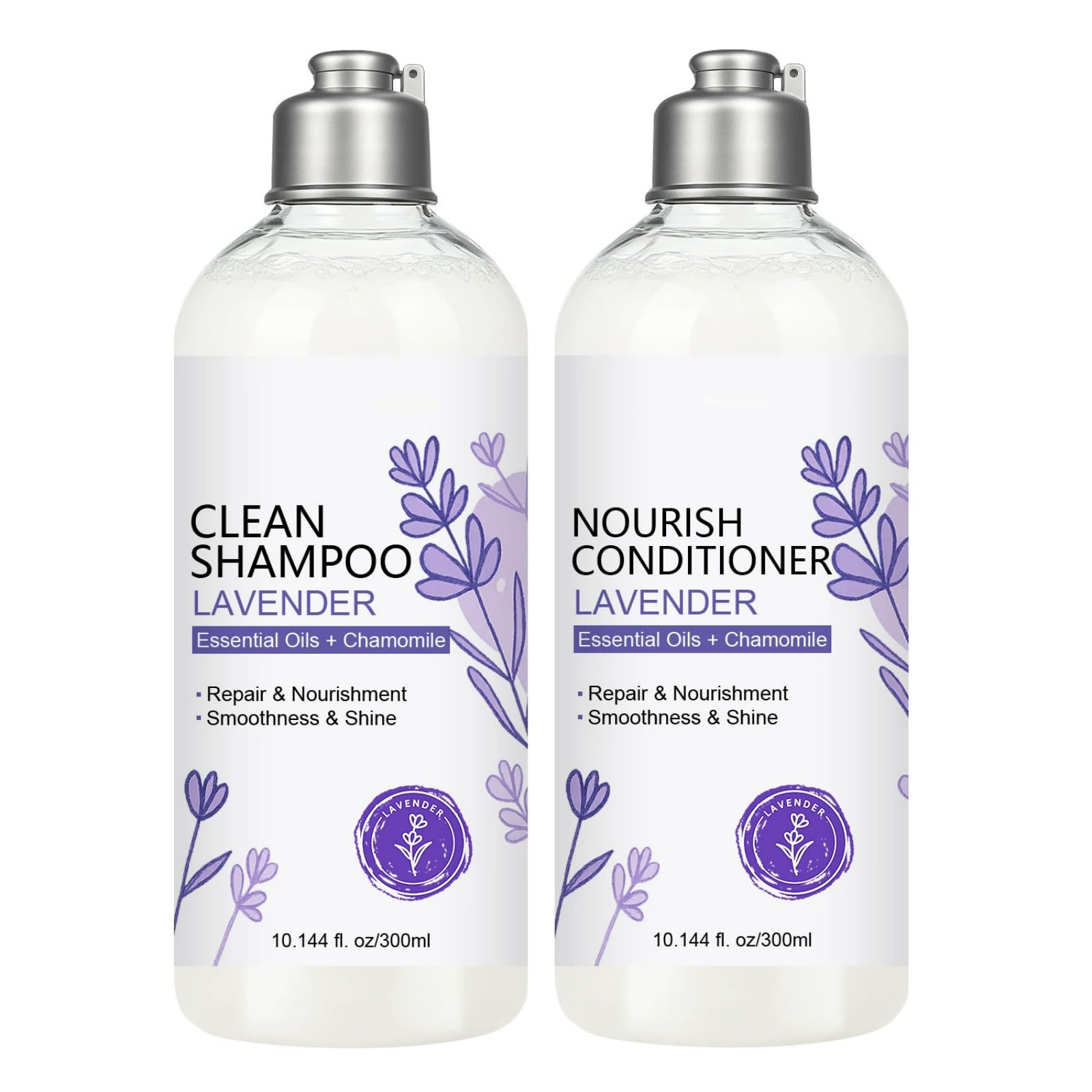 SANZHUAN Lavender Shampoo & Conditioner Set – Strengthen, Hydrate & Shine Hair