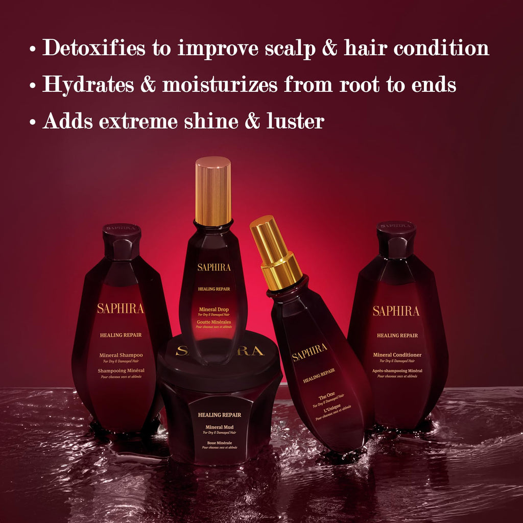 Saphira Healing Repair Conditioner 34oz / 1000ml – Nourishing Detangler & Repair
