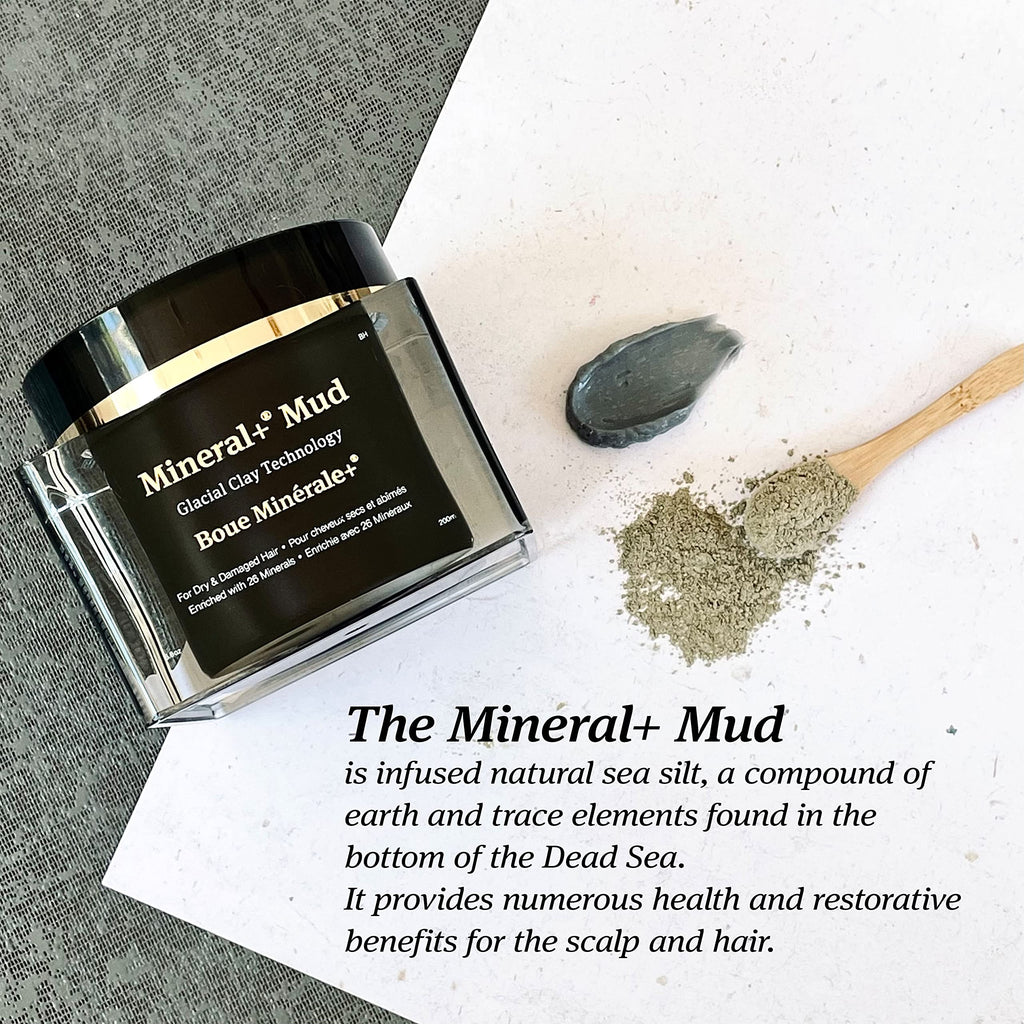 Saphira Mineral+ Mud Hair Mask – Glacial Clay Technology for Dry & Damaged Hair, Sulfate-Free, 6.8 oz