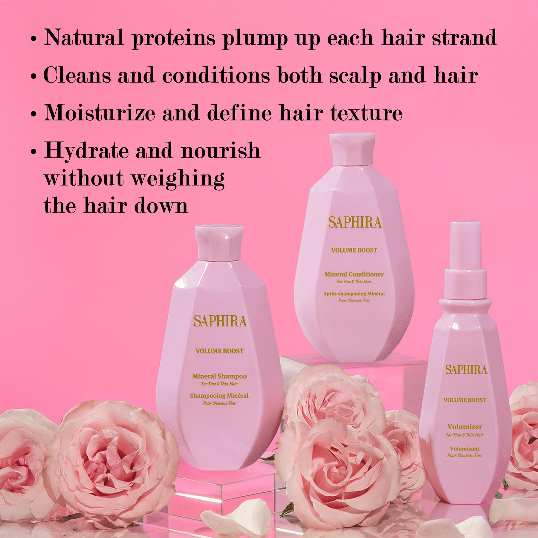 Saphira Volume Boost Conditioner — 8.5 oz / 250 ml