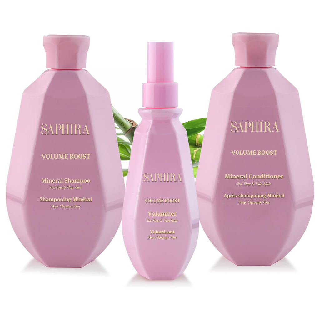 Saphira Volume Boost Kit — Shampoo, Conditioner & Volumizer