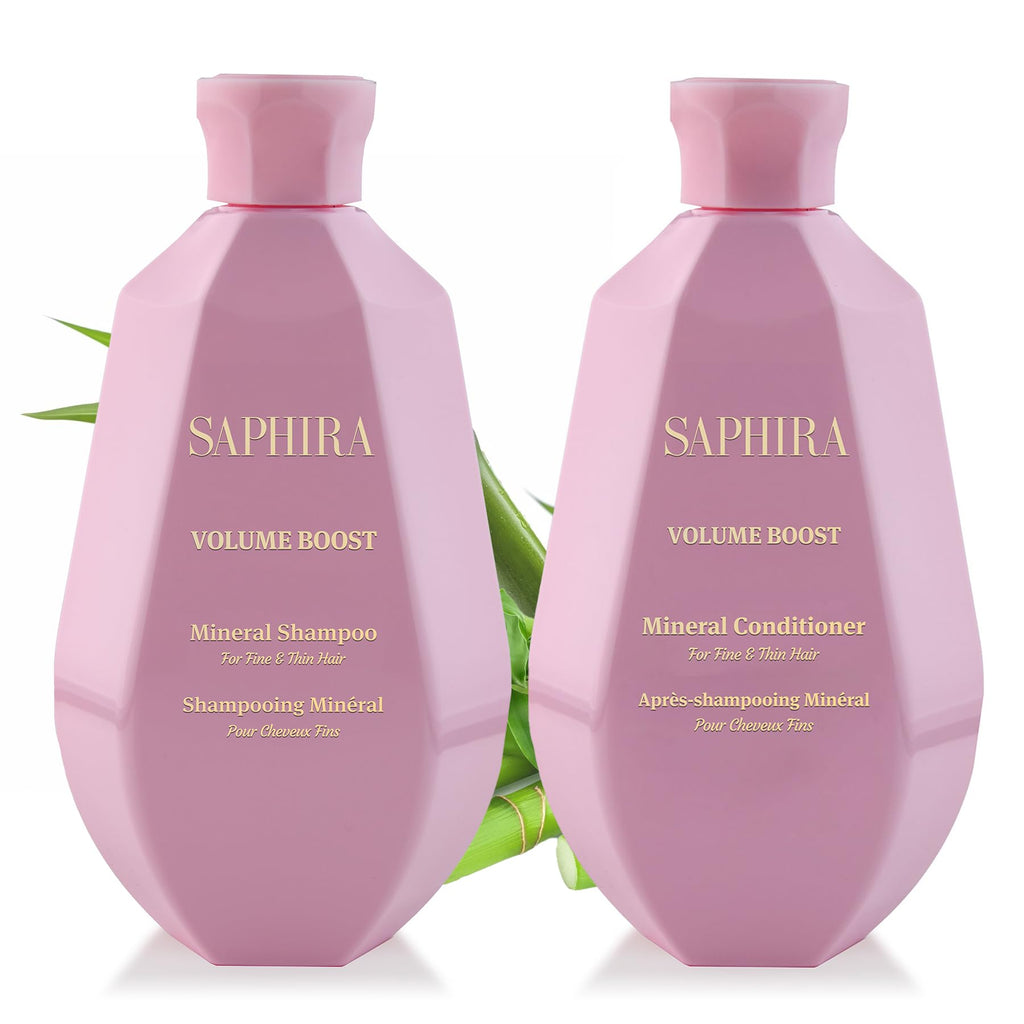 Saphira Volume Boost Shampoo & Conditioner Duo – 8.5oz/250ml