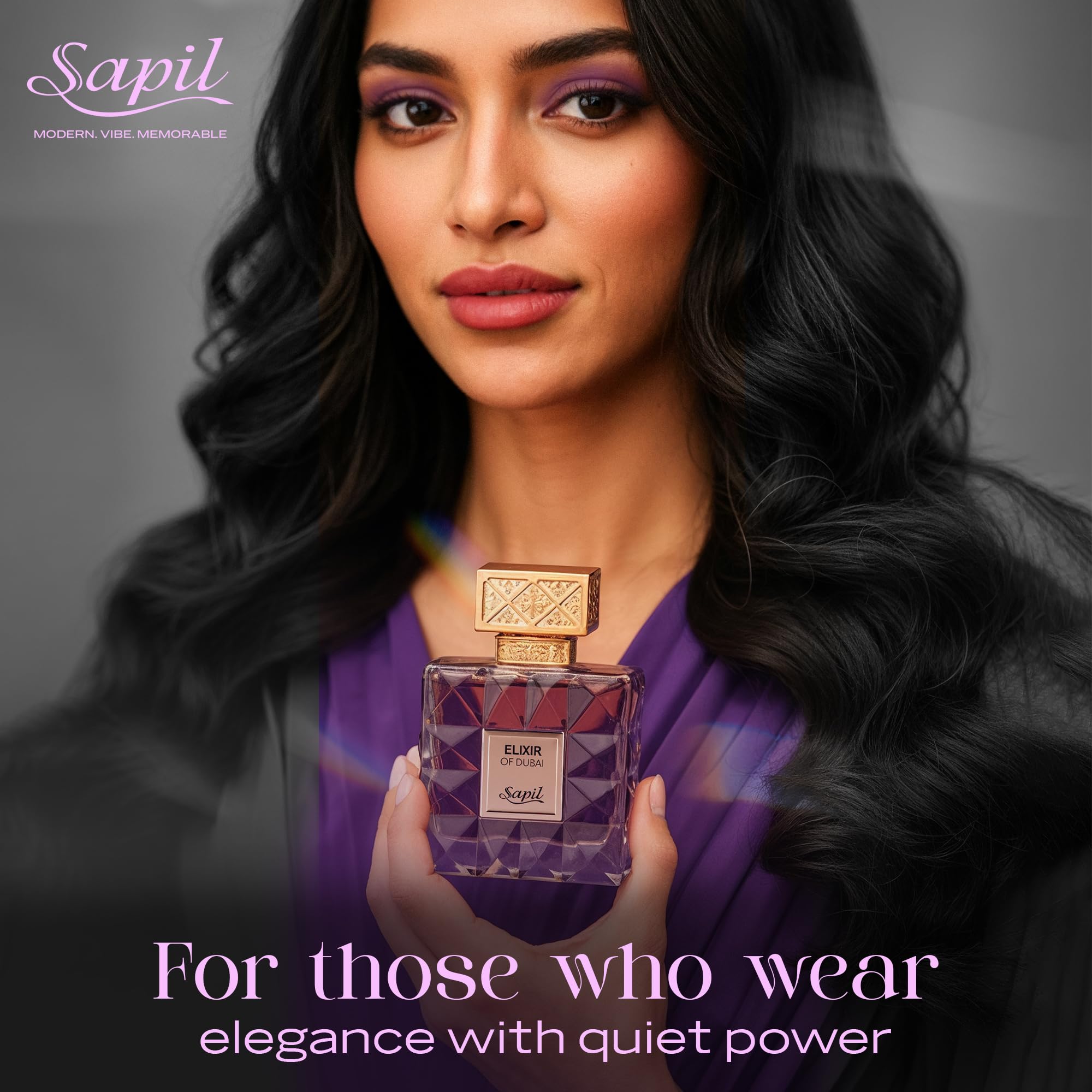 Sapil Elixir of Dubai Eau de Parfum – Unisex Amber Gourmand, Cocoa, Amber & Vanilla | 100 ml