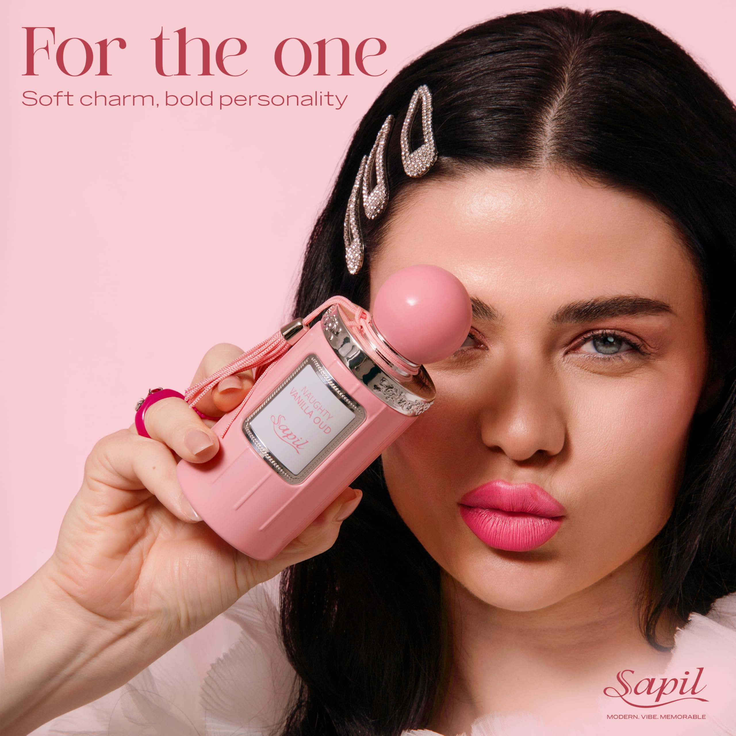 Sapil Naughty Vanilla Oud Eau de Parfum – Unisex Gourmand Scent with Vanilla, Honey & Amber | 3.4 oz / 100 ml