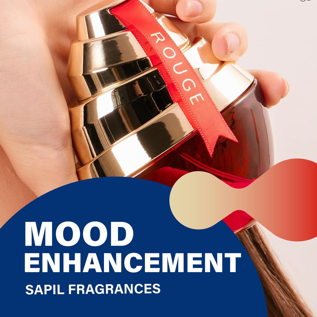 Sapil Rouge Eau de Parfum for Women – Long-Lasting Amber Floral, 3.4 oz / 100 ml