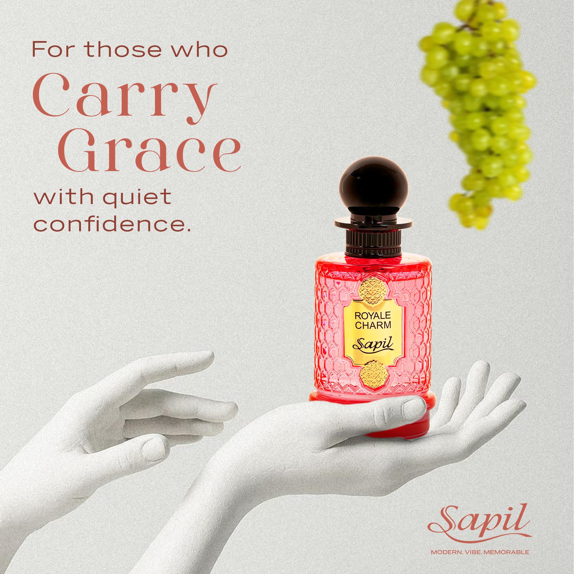 Sapil Royale Charm Eau de Parfum – Unisex Long-Lasting Fragrance (100ml)
