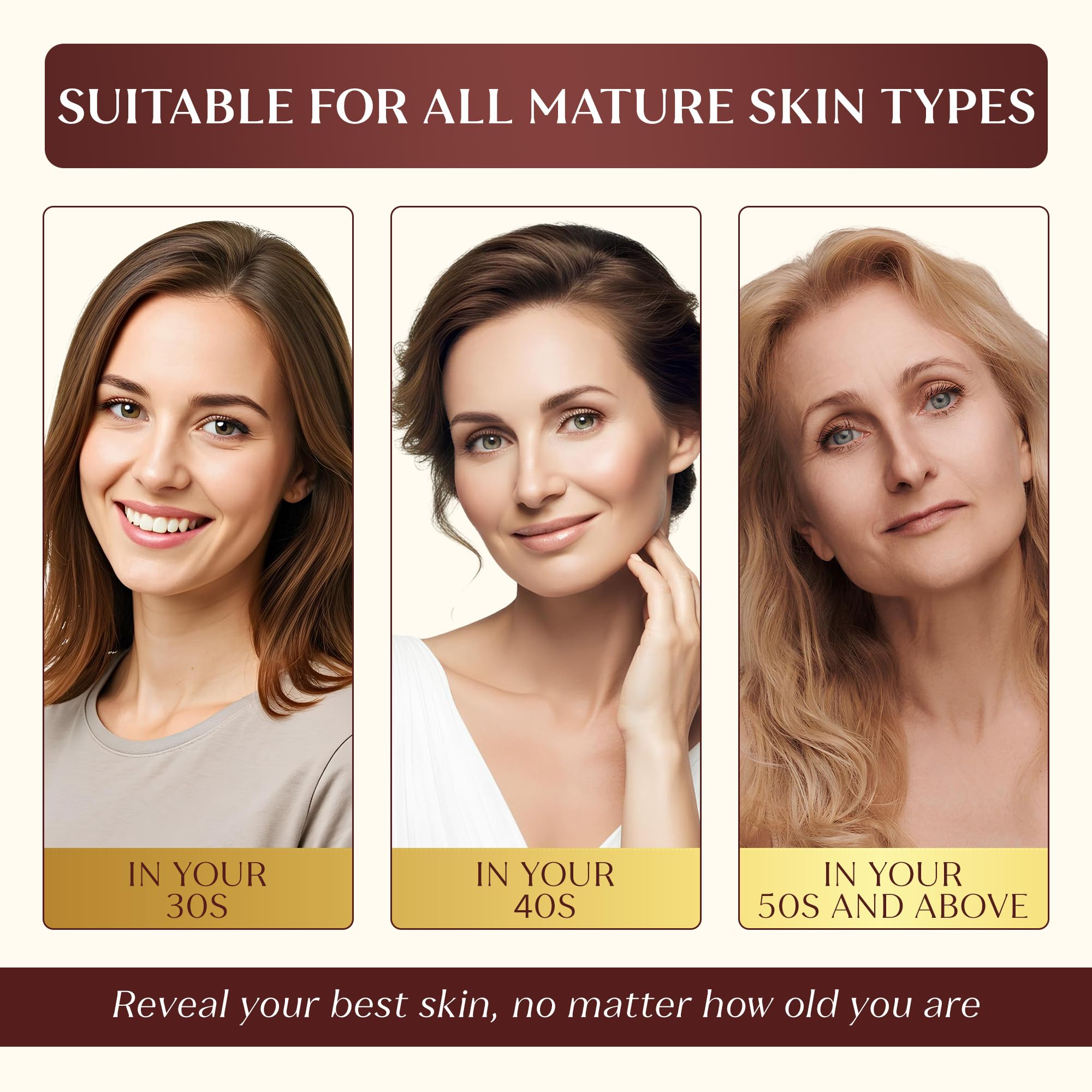 Sarah Luxe Care Dark Spot & Uneven Tone Cream | Retinol, Collagen & Hyaluronic Acid – 1.7 oz