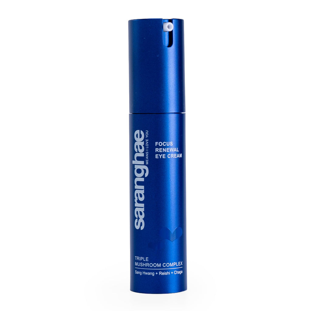 Saranghae Triple Mushroom Eye Cream – Dark Circles & Puffiness, Anti-Aging Under Eye Treatment (0.67 oz)
