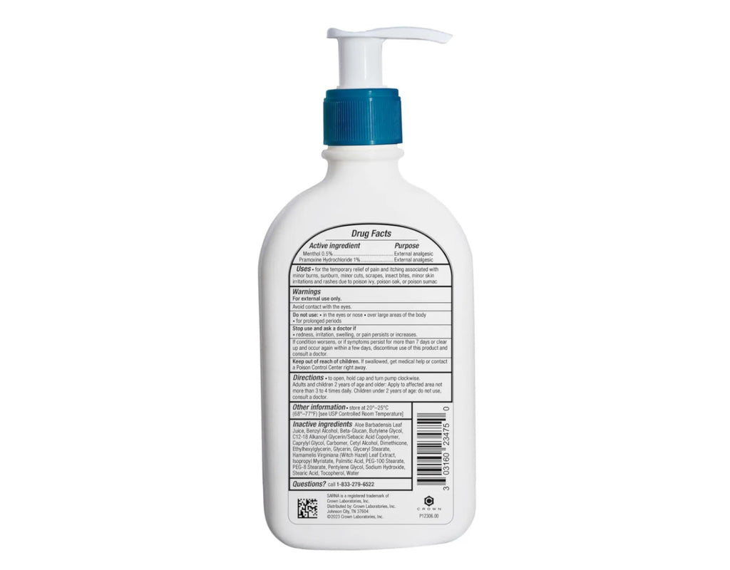 Sarna Calm + Cool Anti-Itch Lotion – Steroid-Free, 7.5 Fl. Oz. (Pack of 5)