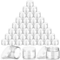 SATINIOR 36-Pack 4 oz Clear Plastic Jars with Lids – Airtight, Reusable Storage for Lotions & Cosmetics