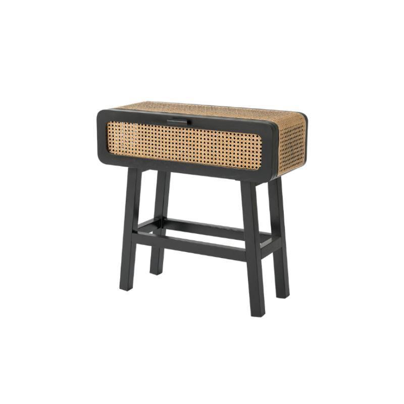 Saul Rattan Side Table, Bedside Table