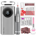 SAVILAND 35000RPM Electric Nail Drill — Rechargeable Nail File with 12 Bits for Pro Salon and Home Use