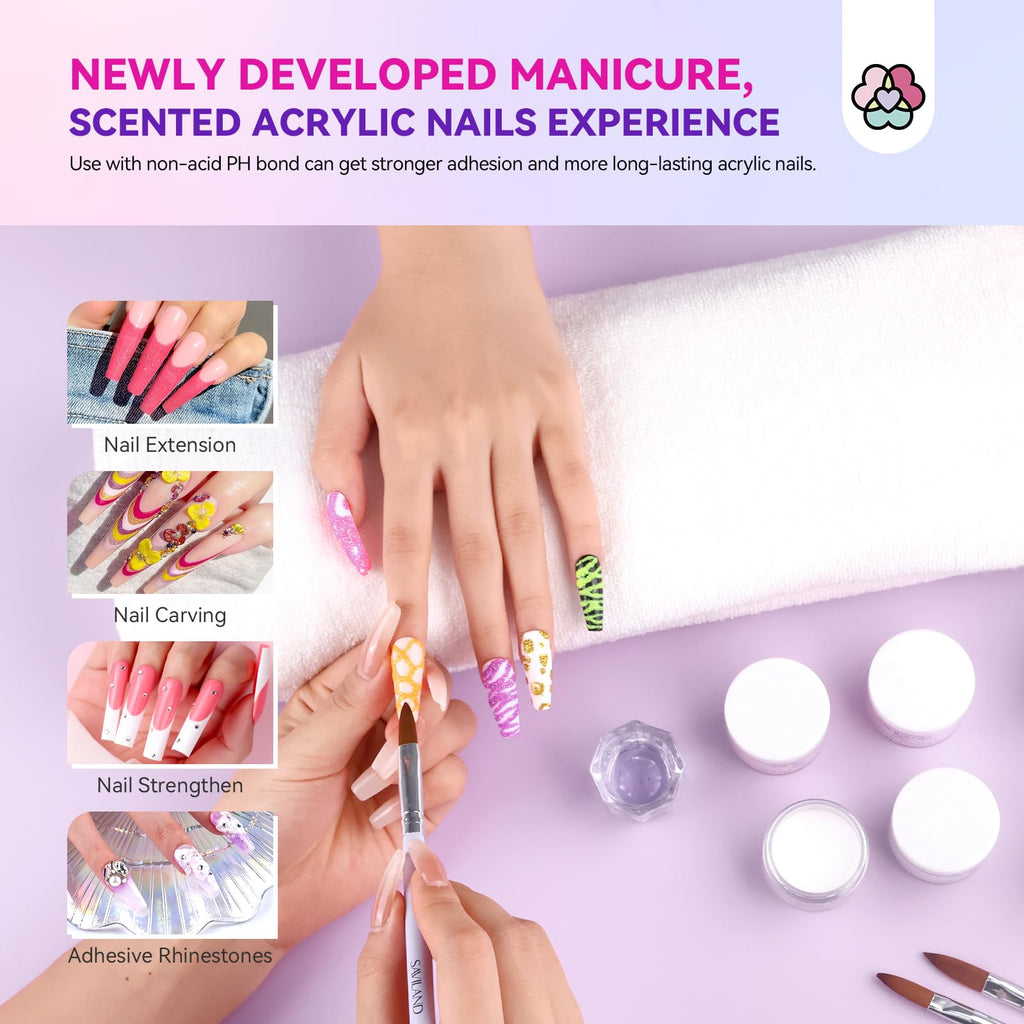 SAVILAND Acrylic Nail Kit with Drill & Essentials | Beginner DIY Salon Quality