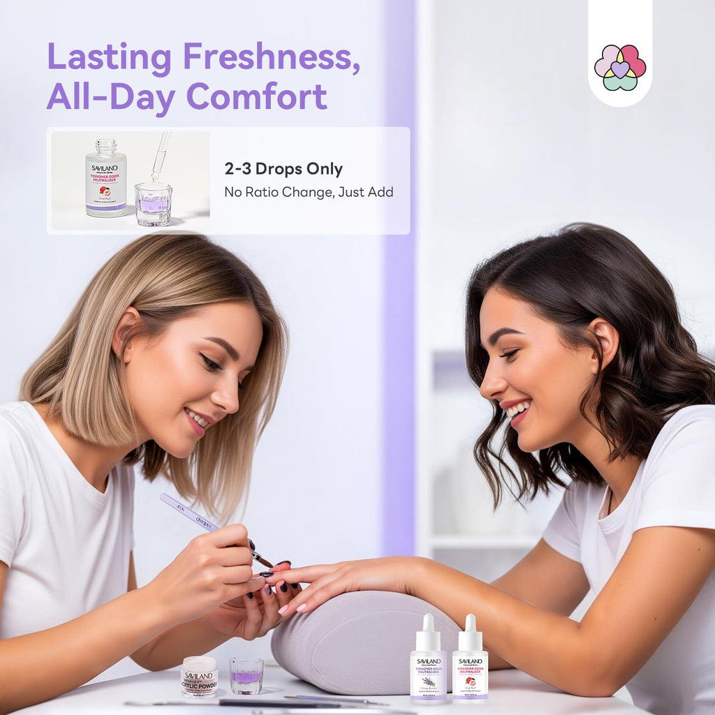 SAVILAND Advanced Monomer Drops 2PCS – Peach Lavender Scent for Odor Purification (1.01 fl oz)