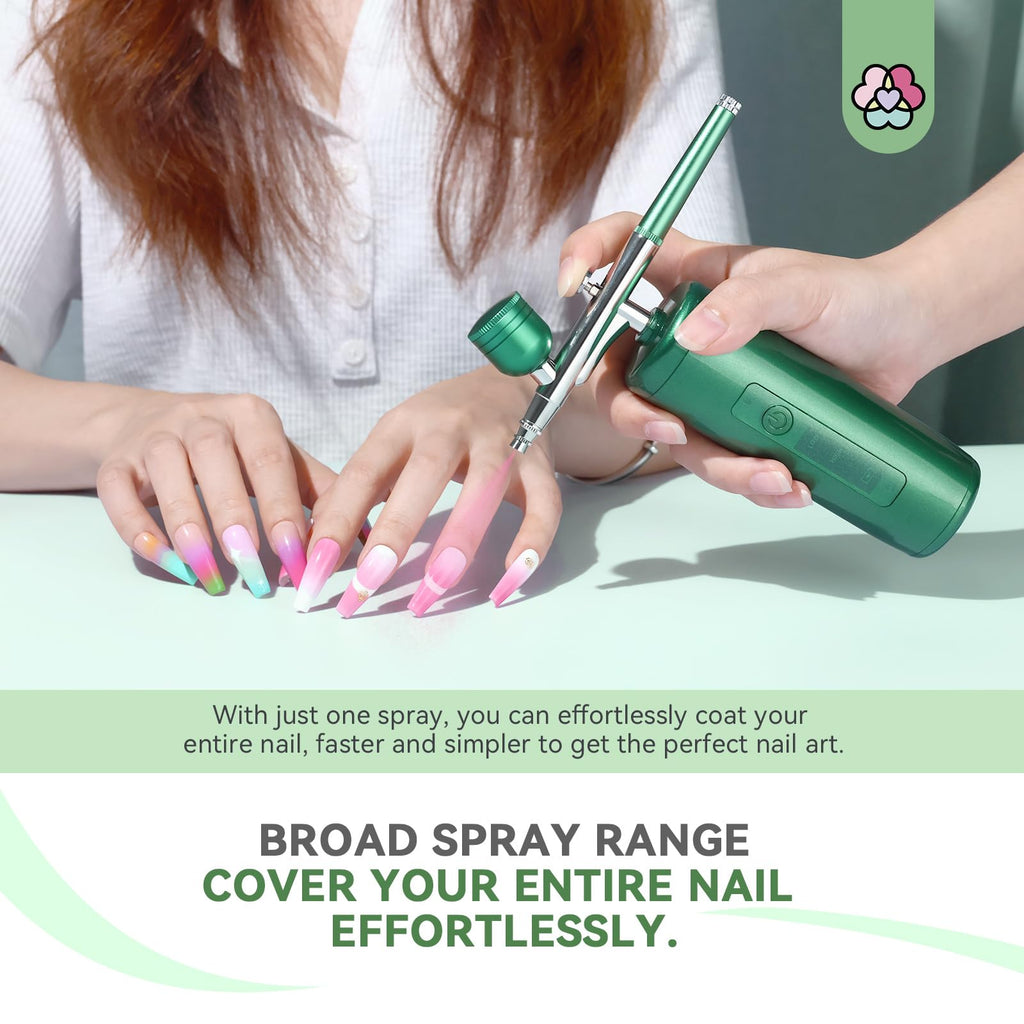 SAVILAND Airbrush for Nails Kit – Cordless Nail Art System for Pro DIY Decor