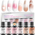 SAVILAND Dilution-Free Airbrush Gel Nail Polish Set – 6x20ml, 0-Acetone, Up to 4 Weeks Wear