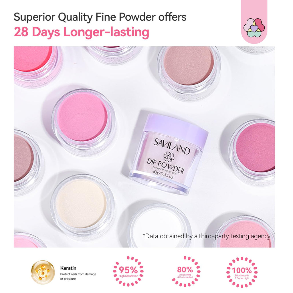 SAVILAND Dip Powder Nail Kit with Drill – 20 Winter Shades, 28-Day Wear, At-Home Salon Quality