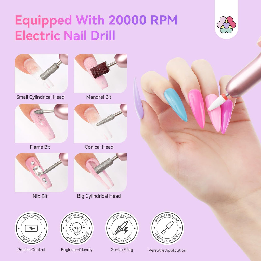 SAVILAND Acrylic Nail Kit – Premium All-In-One Starter Set for Easy At-Home Manicures