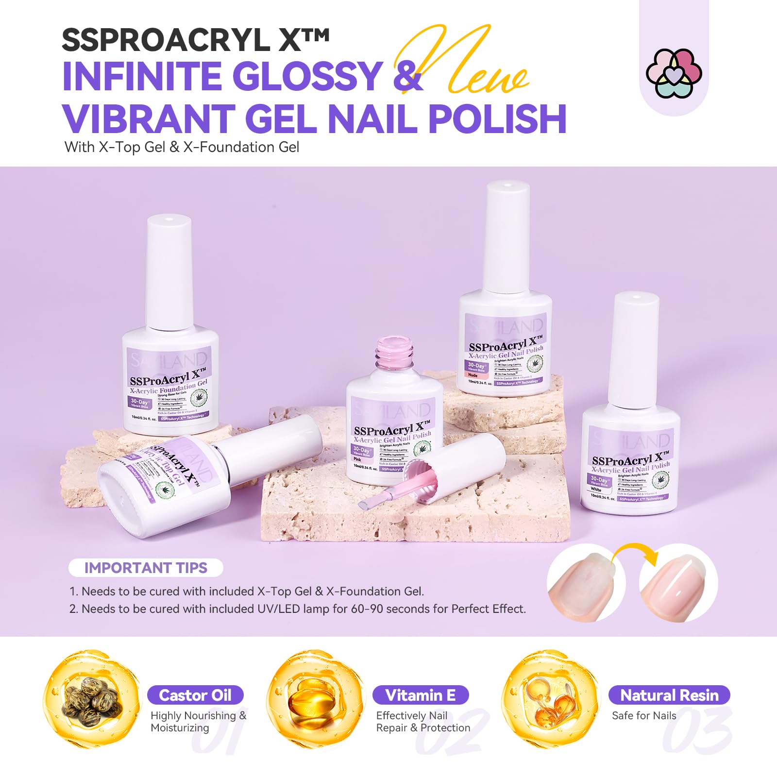 SAVILAND Professional Acrylic Nail Kit for Beginners – Complete Set with Drill & Lamp