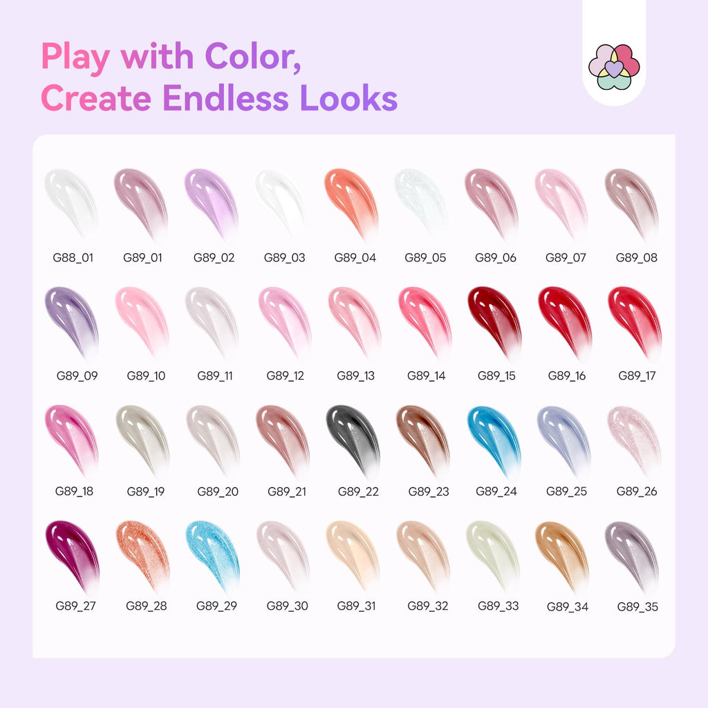 SAVILAND Poly Gel Nail Kit for Starter — 36 Colors, Slip Solution, Mini UV/LED Lamp | All-in-1 Kit