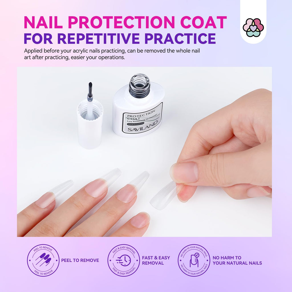 SAVILAND Acrylic Nail Kit with Drill & Essentials | Beginner DIY Salon Quality