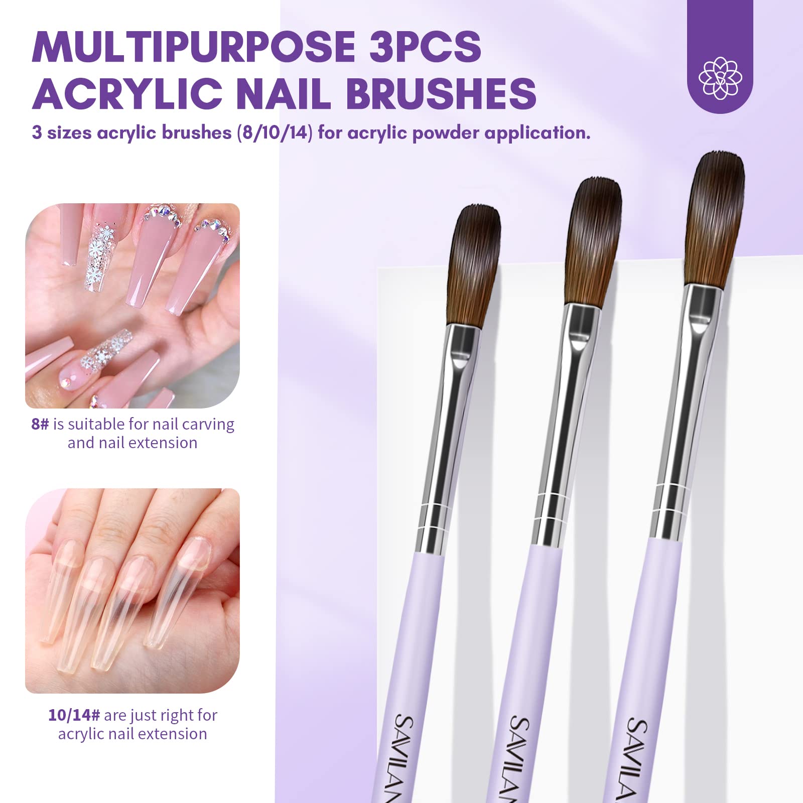 SAVILAND Acrylic Nail Kit with Drill | Beginner Home Salon Set