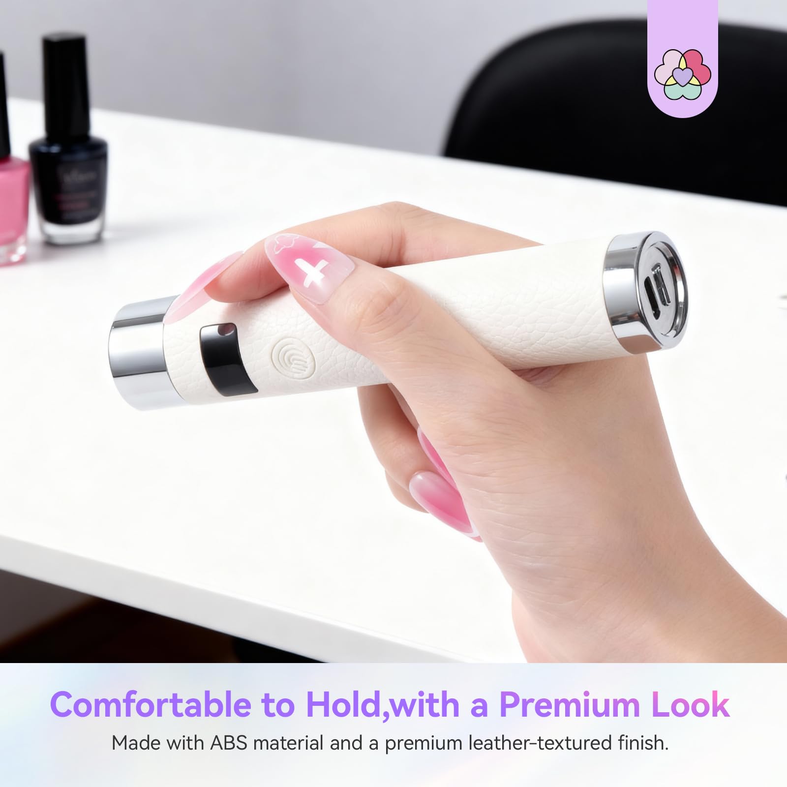 SAVILAND UV Light for Gel Nails – 10s Flash Cure, Sensor Auto-Start & 360° Coverage