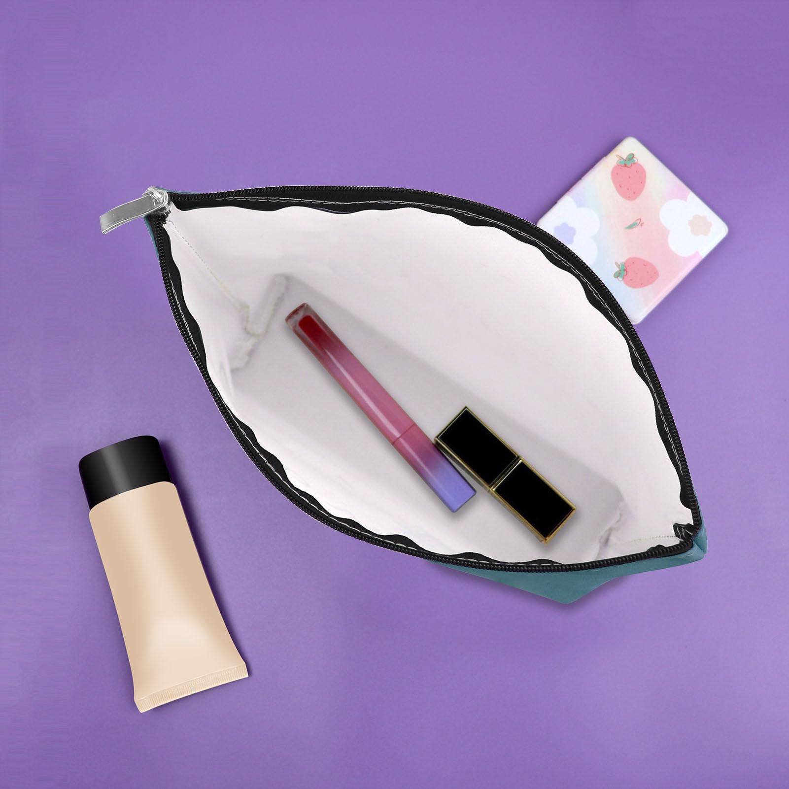 Sazuwu 3PCS Bingo Gifts Makeup Bag Set – Lucky Bingo Themed Cosmetic Bags for Adults