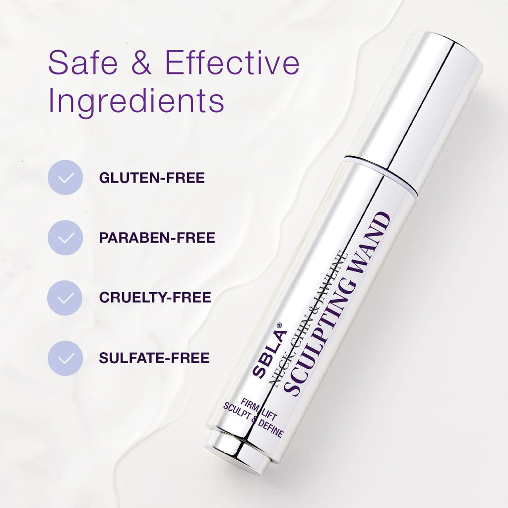 SBLA Beauty Neck, Chin & Jawline Sculpting Wand – 0.7 Fl Oz / 20 mL | Lift, Firm & Define