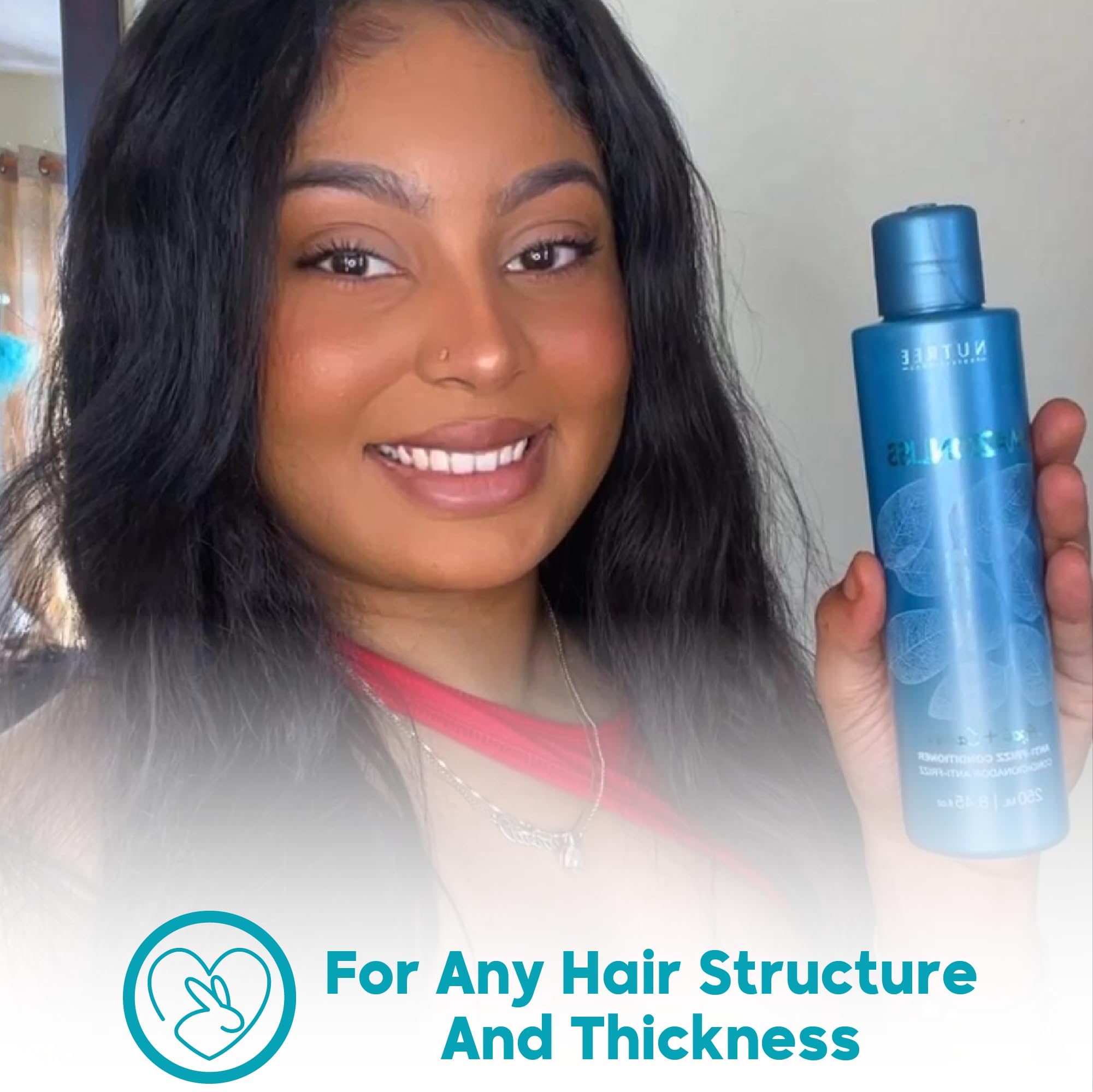 Scotch-Brite Amazonliss Anti-Frizz Keratin Treatment Set — Smooth, Soft, Shiny Hair (Shampoo & Conditioner, 8.45 fl oz)