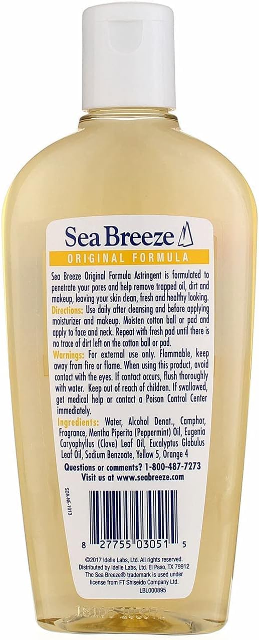 Sea Breeze Astringent Original 10oz – 3 Pack | Refreshing Facial Toner