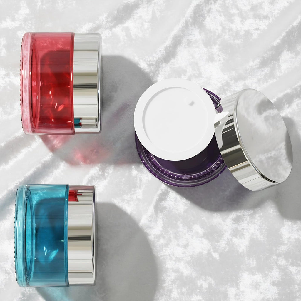 Seafulee 12Pack 1oz Glass Jars with Lids – Travel-Ready Cosmetic Containers (12 Pack)