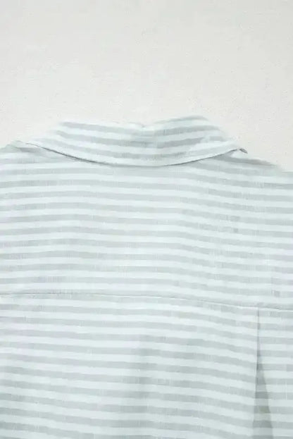 White Stripe Seaside Stripes Cotton Cover-Up Women UK | S–2XL