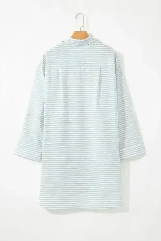 White Stripe Seaside Stripes Cotton Cover-Up Women UK | S–2XL
