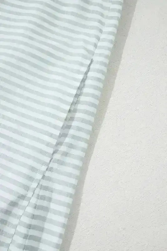 White Stripe Seaside Stripes Cotton Cover-Up Women UK | S–2XL