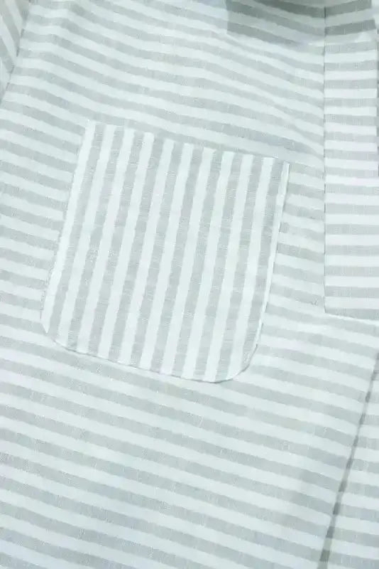 White Stripe Seaside Stripes Cotton Cover-Up Women UK | S–2XL