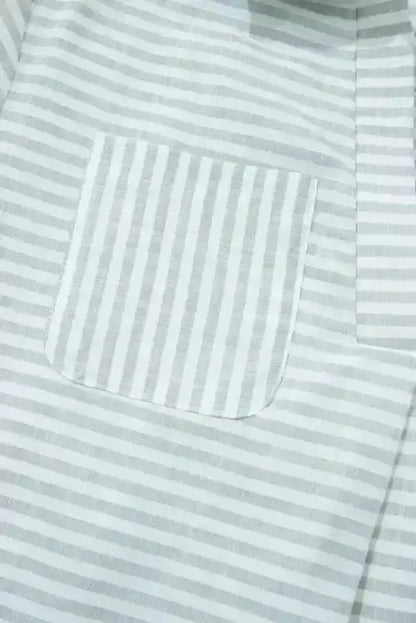 White Stripe Seaside Stripes Cotton Cover-Up Women UK | S–2XL