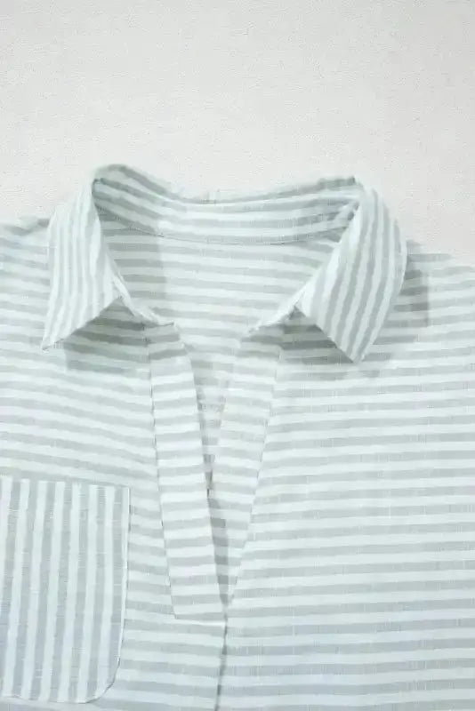 White Stripe Seaside Stripes Cotton Cover-Up Women UK | S–2XL