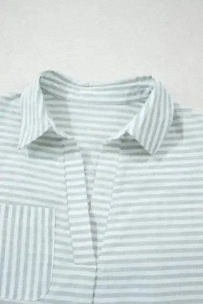White Stripe Seaside Stripes Cotton Cover-Up Women UK | S–2XL