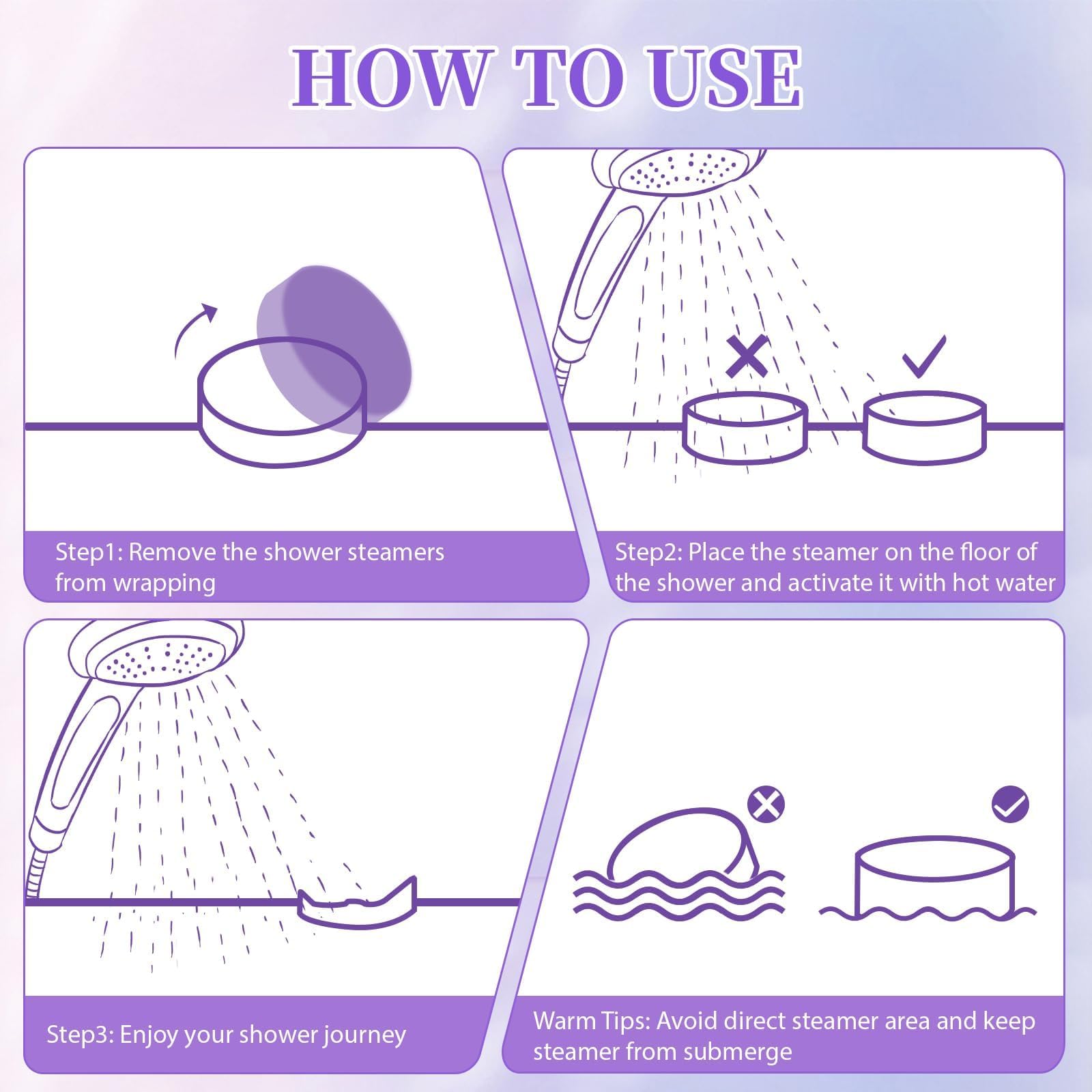 SeasonBliss Shower Steamers 18 Pack Set – 6 Scents, Natural Ingredients, Easy to Use & Giftable