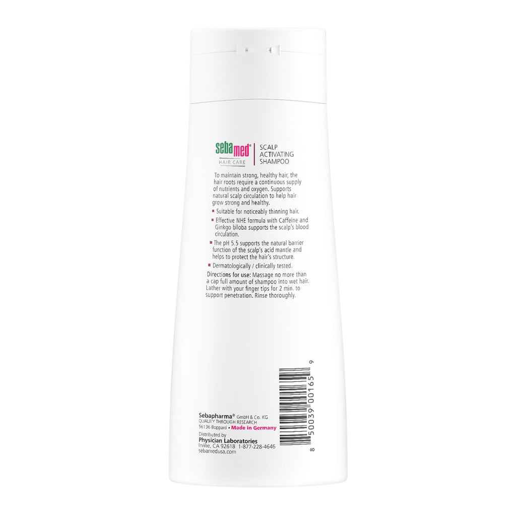 Sebamed Scalp Activating Shampoo for Thinning Hair – Supports Natural Growth | Paraben-Free | Pack of 2 (200 ml each)