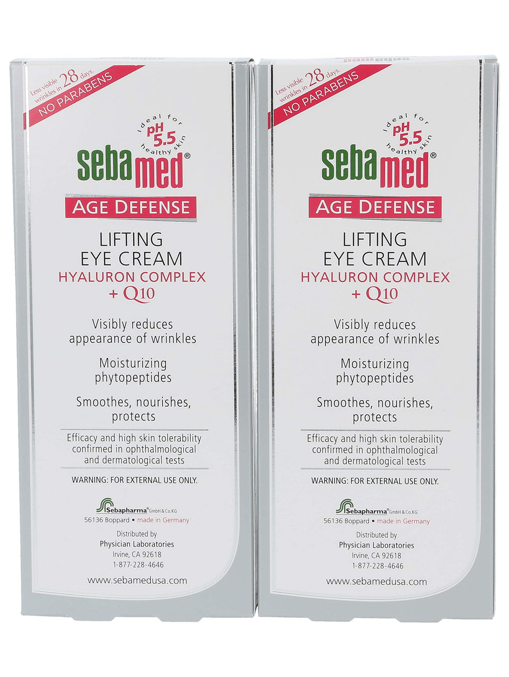 SEBAMED Q10 Lifting Eye Cream Hyaluron Complex – 2×15ml Pack