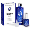 Seche Vive Professional Kit – Instant Gel Effect Top Coat for Nail Polish (4 oz & 0.5 oz Refill)