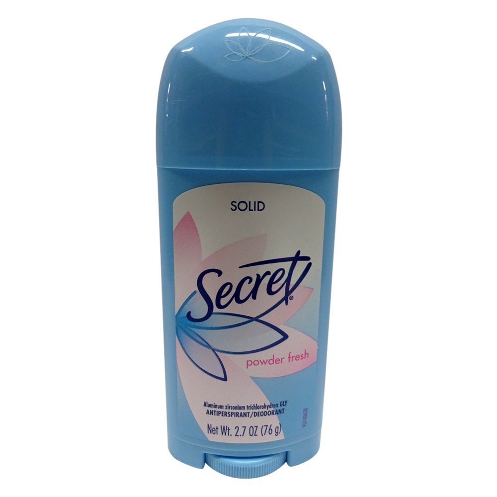 Secret Powder Fresh Solid Antiperspirant Deodorant – 2.7 oz, Pack of 5
