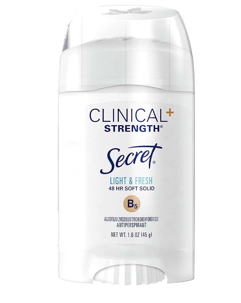 Secret Clinical Strength Soft Solid Deodorant – Light & Fresh Scent, 1.60 oz, Pack of 3