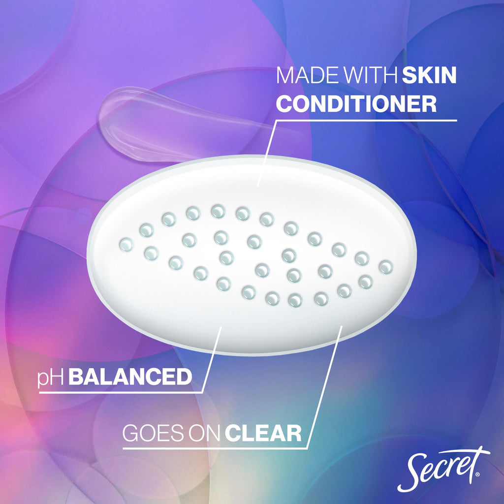 Secret Fresh Antiperspirant Deodorant for Women – 72-Hour Breathable Odor Protection, Clear Gel, Berry Scent (2.6 oz) Pack of 6