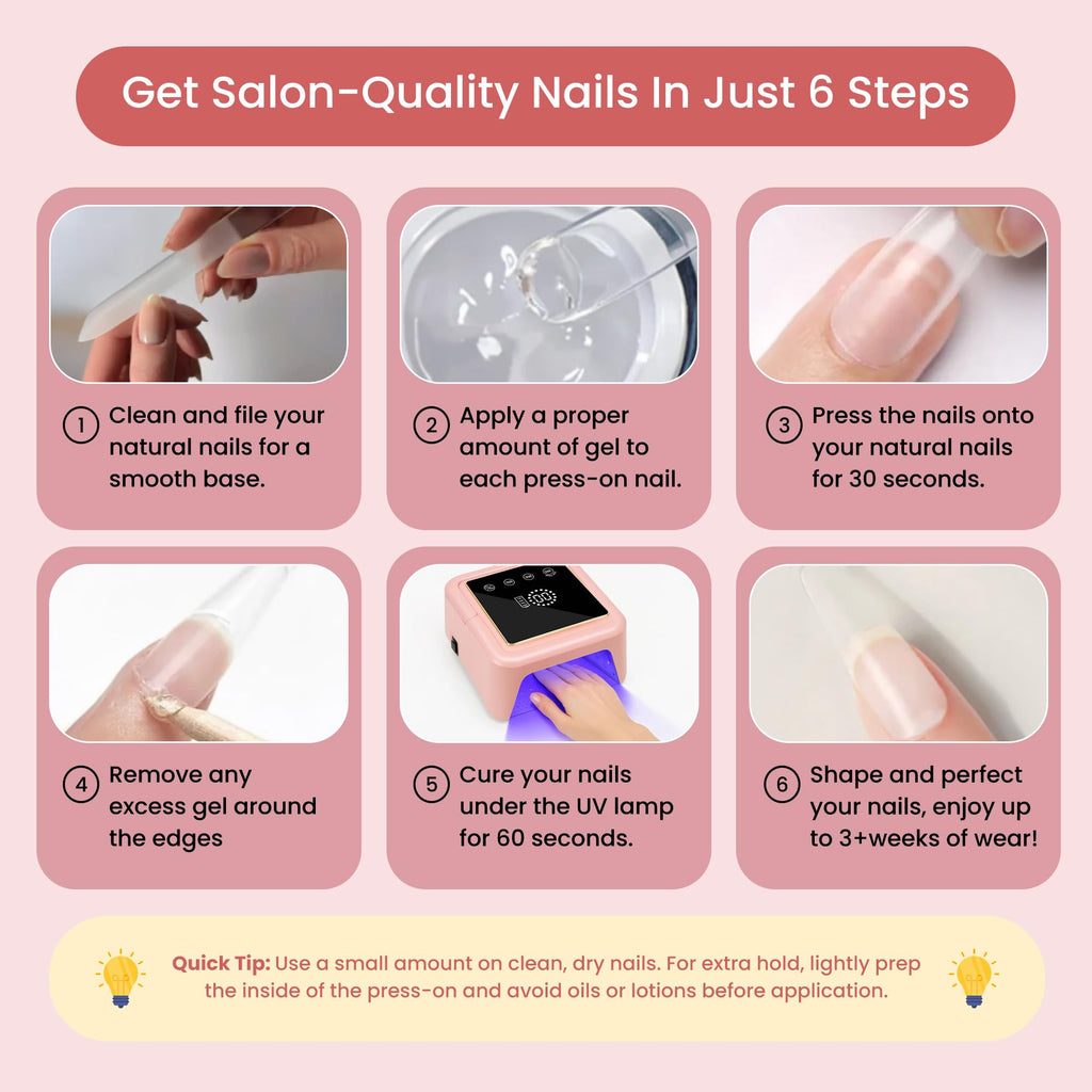 GLUI by Secret Nails – Extra-Strong Press-On Nail Glue Gel (15ml) | Long-Lasting Bond