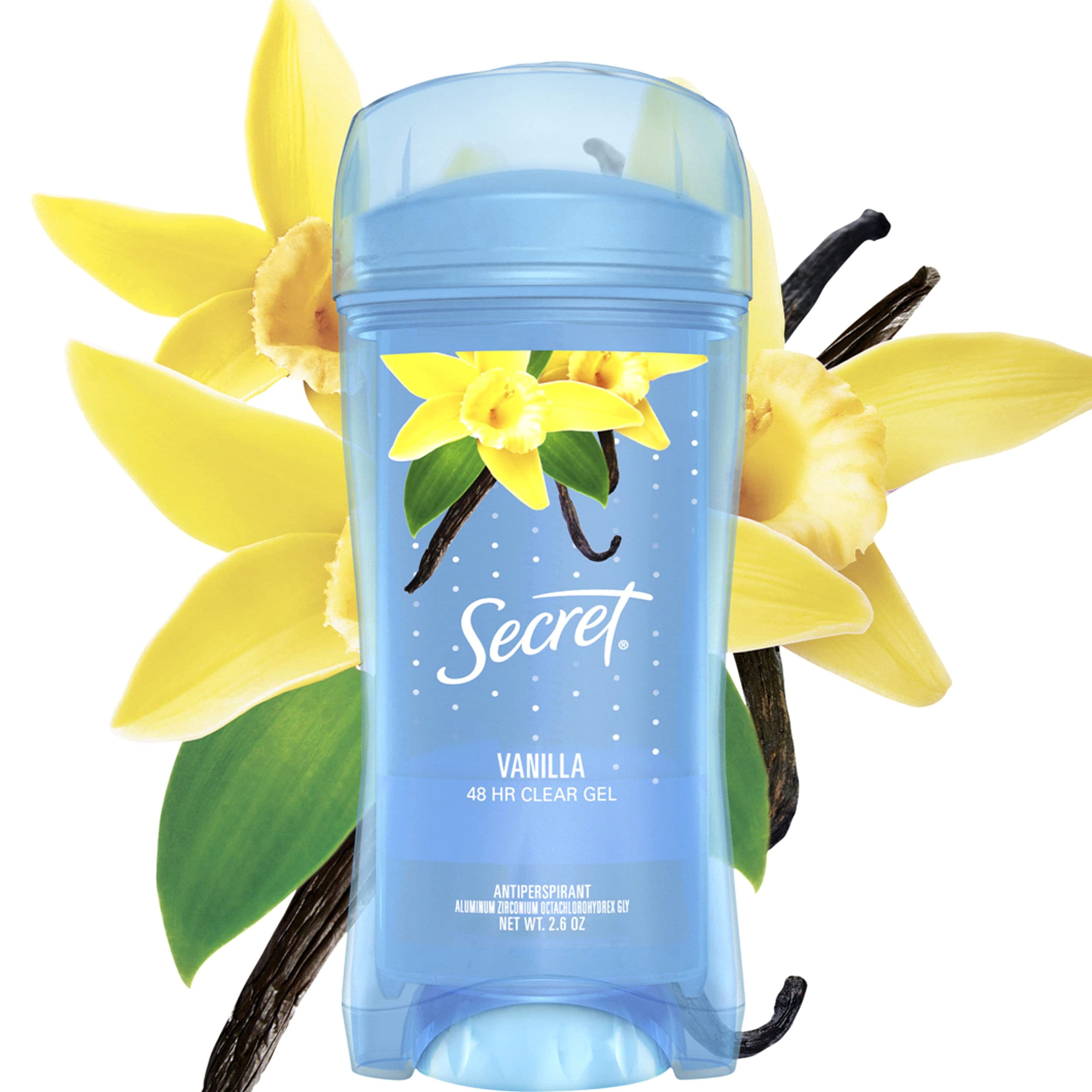 Secret Scent Expressions Va Va Vanilla Invisible Solid Antiperspirant Deodorant – Pack of 2, 2.6 oz Each